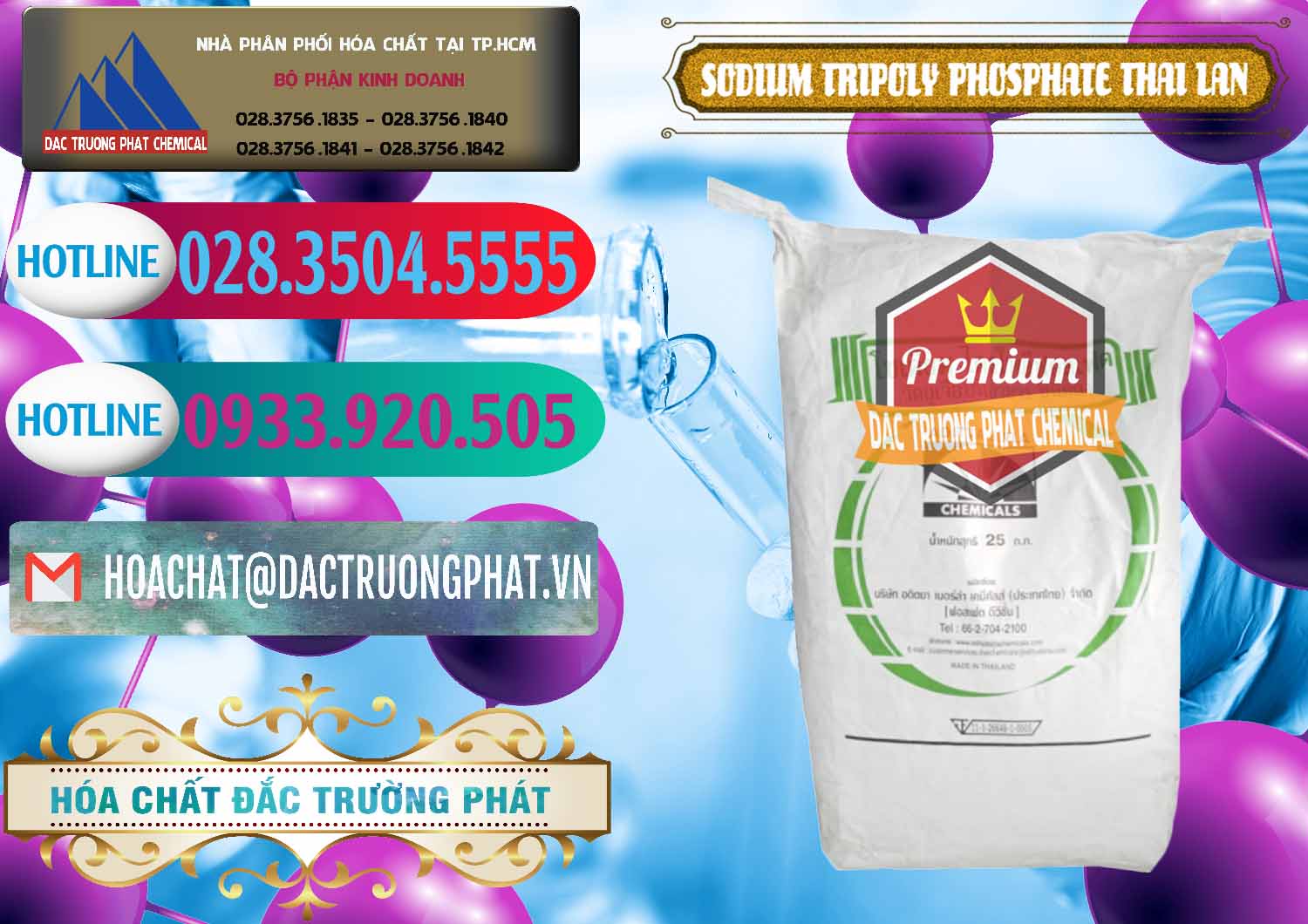 Chuyên nhập khẩu và bán Sodium Tripoly Phosphate - STPP Aditya Birla Grasim Thái Lan Thailand - 0421 - Chuyên cung cấp ( phân phối ) hóa chất tại TP.HCM - truongphat.vn