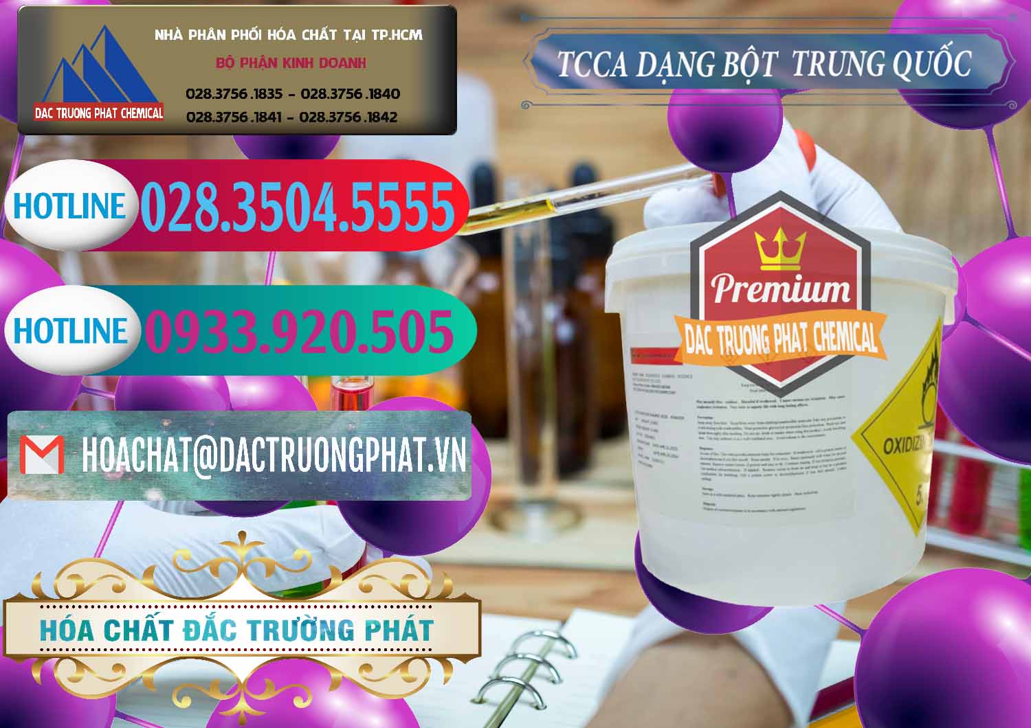 Kinh doanh và bán TCCA - Acid Trichloroisocyanuric Dạng Bột Thùng 5kg Trung Quốc China - 0378 - Công ty chuyên kinh doanh ( phân phối ) hóa chất tại TP.HCM - truongphat.vn