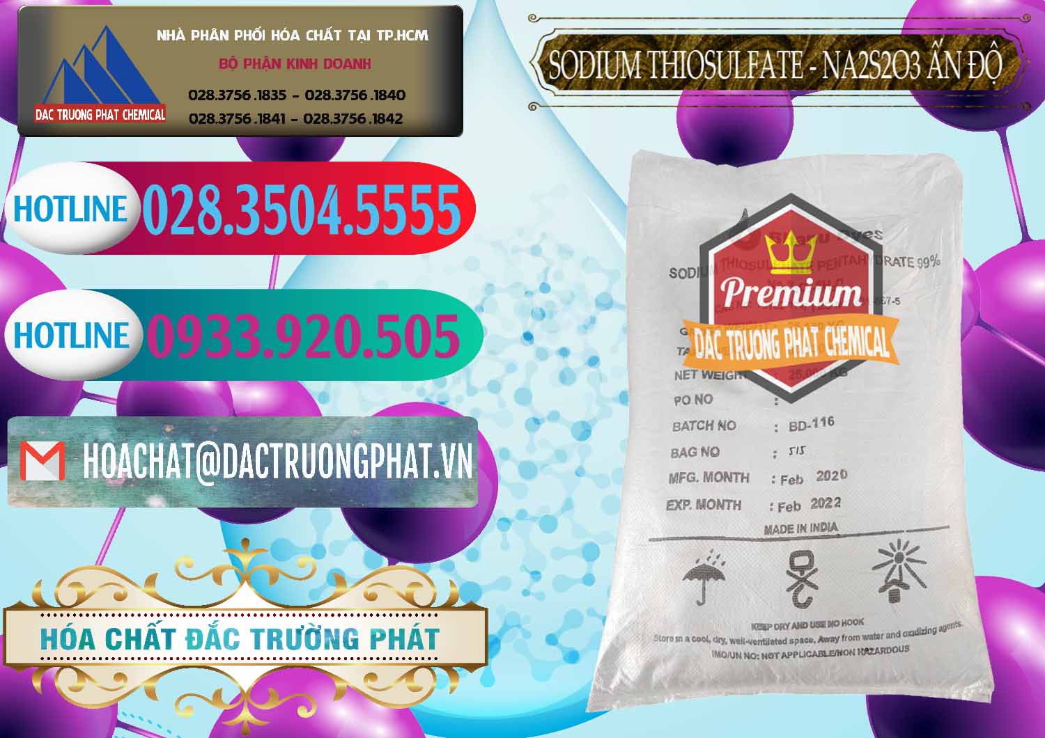 Đơn vị cung cấp _ bán Sodium Thiosulfate - NA2S2O3 Ấn Độ India Bhanu Dyes - 0202 - Đơn vị chuyên cung cấp và nhập khẩu hóa chất tại TP.HCM - truongphat.vn