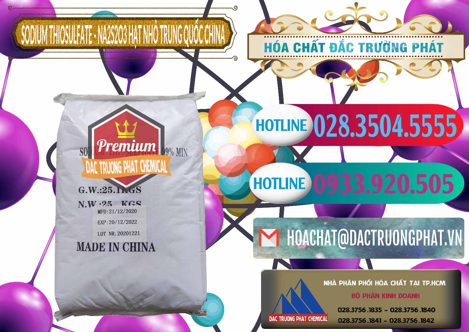 Cty chuyên kinh doanh ( bán ) Sodium Thiosulfate - NA2S2O3 Hạt Nhỏ Trung Quốc China - 0204 - Nhà cung cấp _ kinh doanh hóa chất tại TP.HCM - truongphat.vn