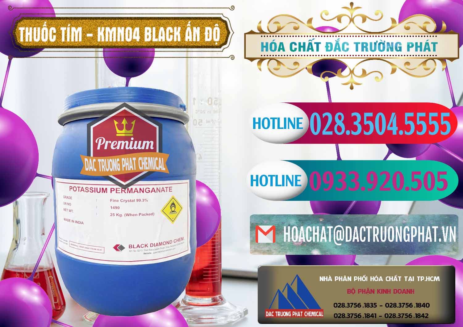 Đơn vị kinh doanh - bán Thuốc Tím - KMNO4 Black Diamond Ấn Độ India - 0414 - Chuyên cung cấp ( bán ) hóa chất tại TP.HCM - truongphat.vn