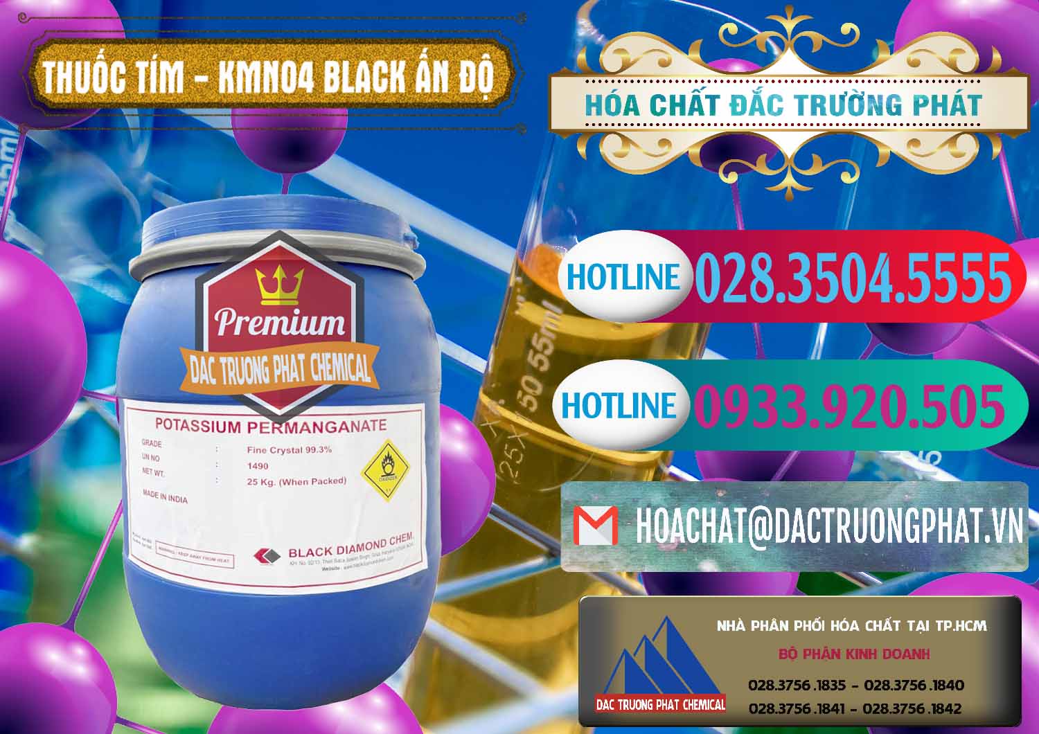 Cty chuyên bán - cung ứng Thuốc Tím - KMNO4 Black Diamond Ấn Độ India - 0414 - Đơn vị bán _ cung cấp hóa chất tại TP.HCM - truongphat.vn