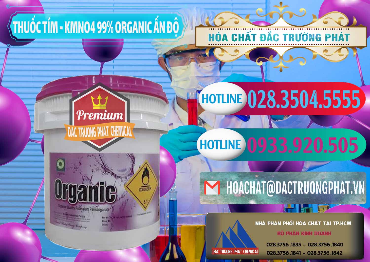 Nơi chuyên phân phối & bán Thuốc Tím - KMNO4 99% Organic Ấn Độ India - 0216 - Cty cung cấp _ nhập khẩu hóa chất tại TP.HCM - truongphat.vn