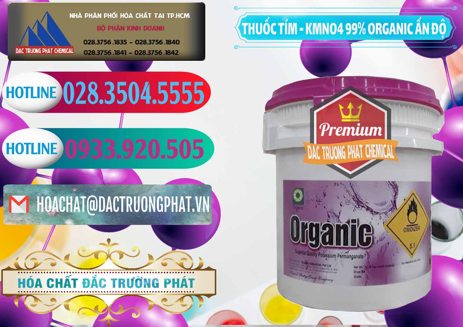 Đơn vị nhập khẩu _ bán Thuốc Tím - KMNO4 99% Organic Ấn Độ India - 0216 - Nơi phân phối ( cung cấp ) hóa chất tại TP.HCM - truongphat.vn