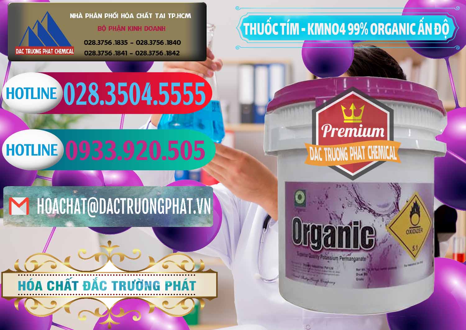 Bán - cung cấp Thuốc Tím - KMNO4 99% Organic Ấn Độ India - 0216 - Đơn vị chuyên cung cấp - kinh doanh hóa chất tại TP.HCM - truongphat.vn