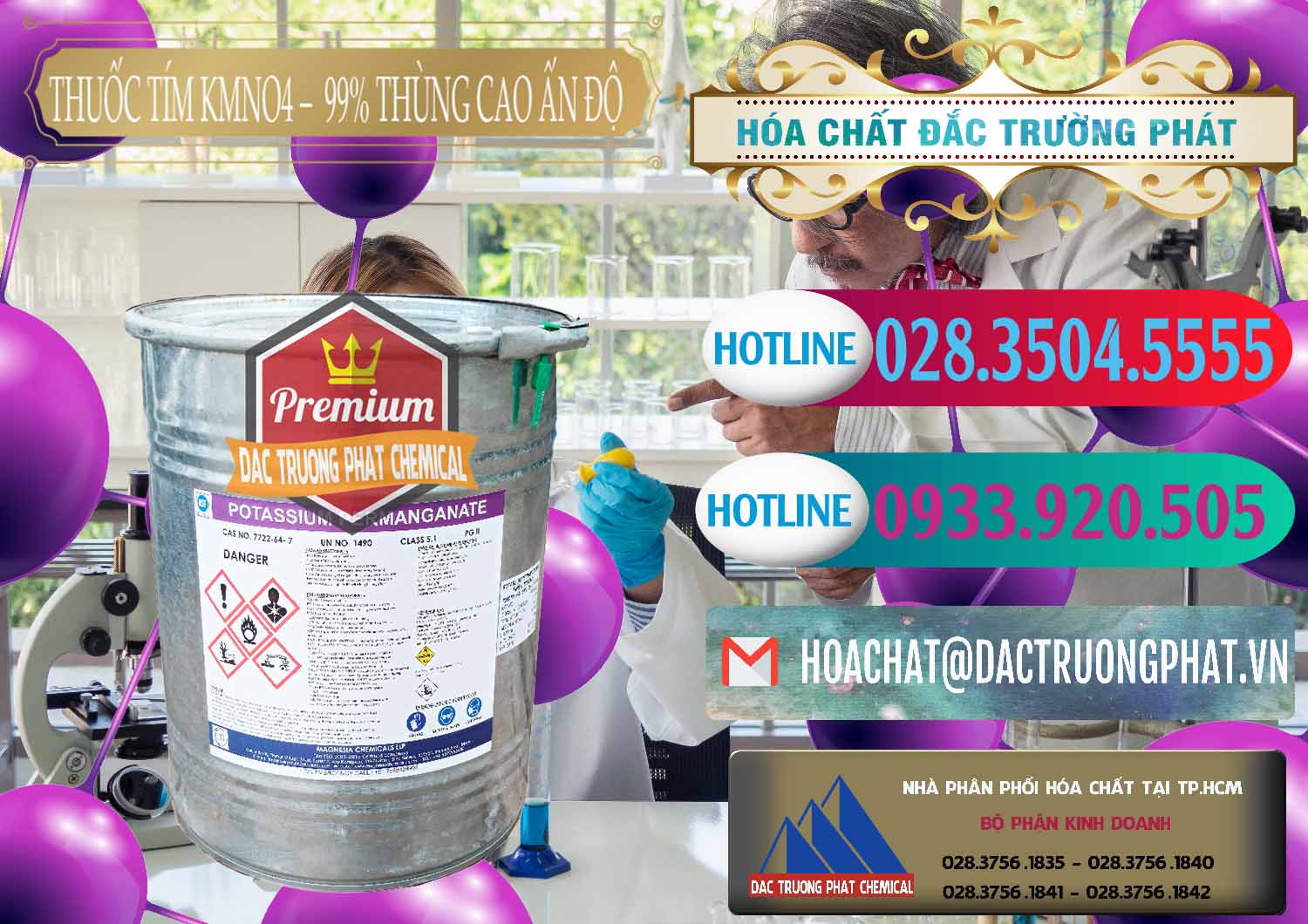 Công ty chuyên cung cấp _ bán Thuốc Tím - KMNO4 Thùng Cao 99% Magnesia Chemicals Ấn Độ India - 0164 - Nơi bán và phân phối hóa chất tại TP.HCM - truongphat.vn