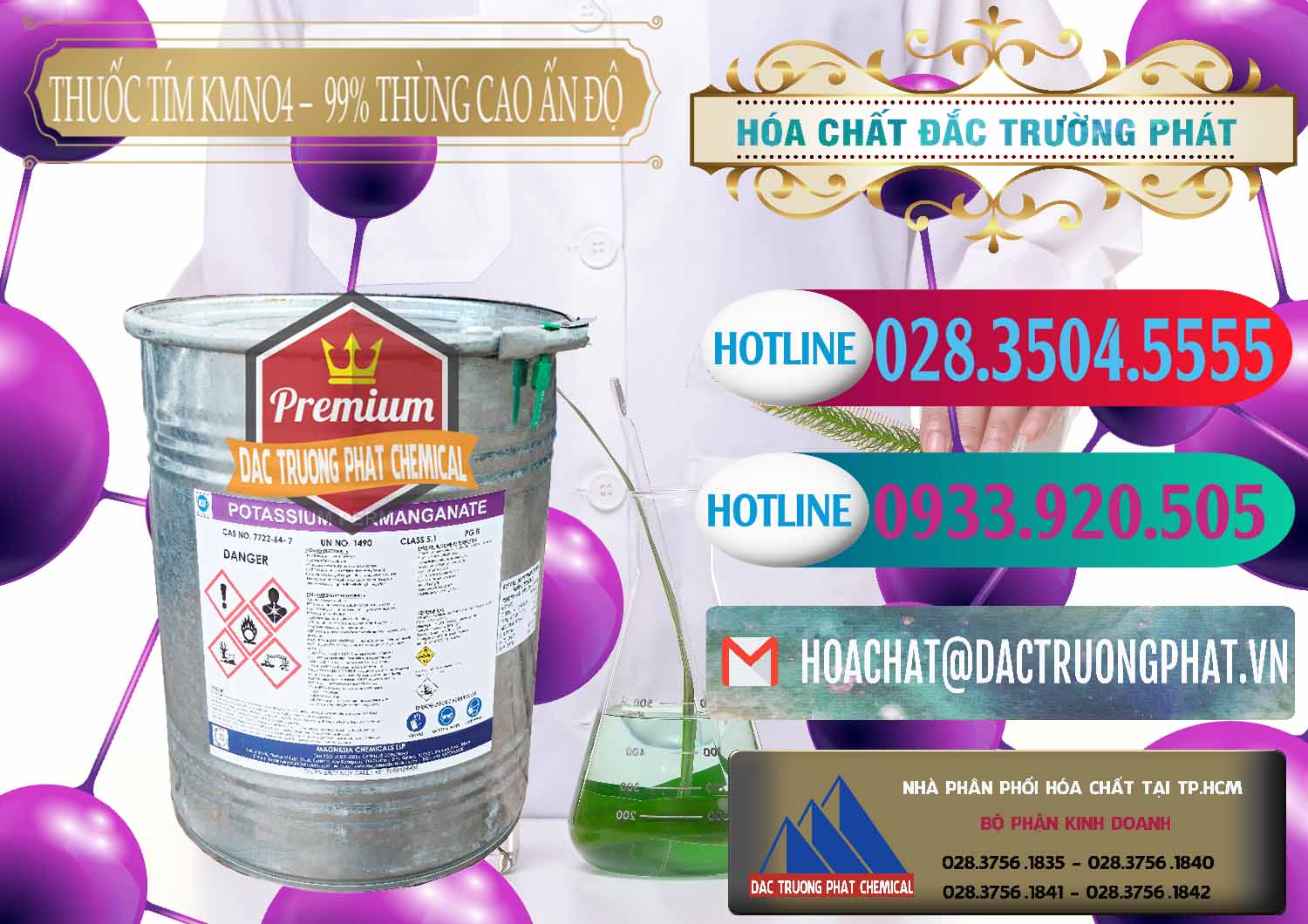 Công ty phân phối - bán Thuốc Tím - KMNO4 Thùng Cao 99% Magnesia Chemicals Ấn Độ India - 0164 - Chuyên phân phối & cung ứng hóa chất tại TP.HCM - truongphat.vn