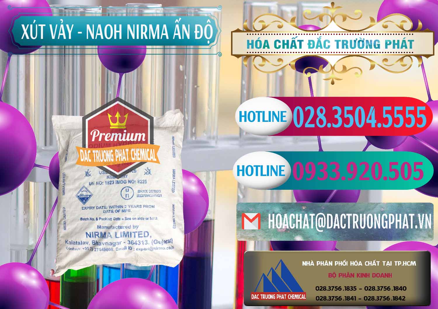 Công ty kinh doanh & bán Xút Vảy - NaOH Vảy Nirma Ấn Độ India - 0371 - Chuyên cung cấp & bán hóa chất tại TP.HCM - truongphat.vn