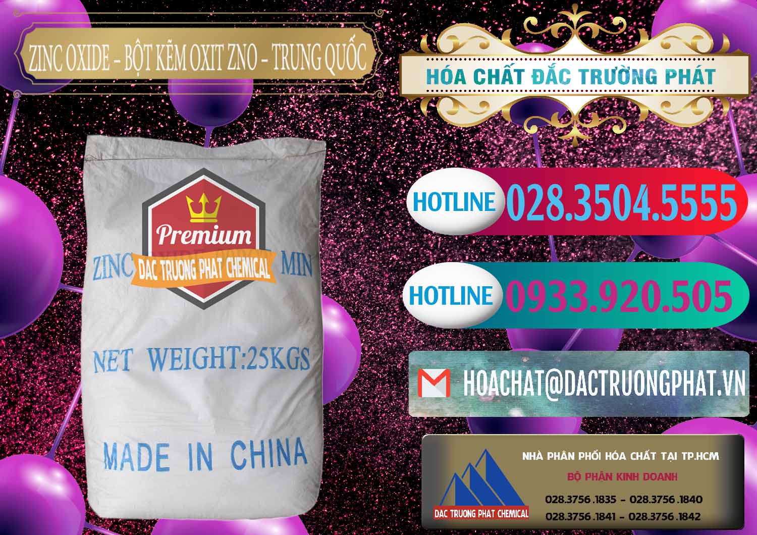 Đơn vị chuyên cung cấp _ bán Zinc Oxide - Bột Kẽm Oxit ZNO Trung Quốc China - 0182 - Nơi bán & phân phối hóa chất tại TP.HCM - truongphat.vn