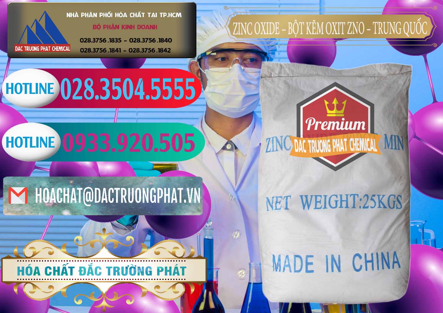Cty kinh doanh & bán Zinc Oxide - Bột Kẽm Oxit ZNO Trung Quốc China - 0182 - Công ty cung cấp và nhập khẩu hóa chất tại TP.HCM - truongphat.vn