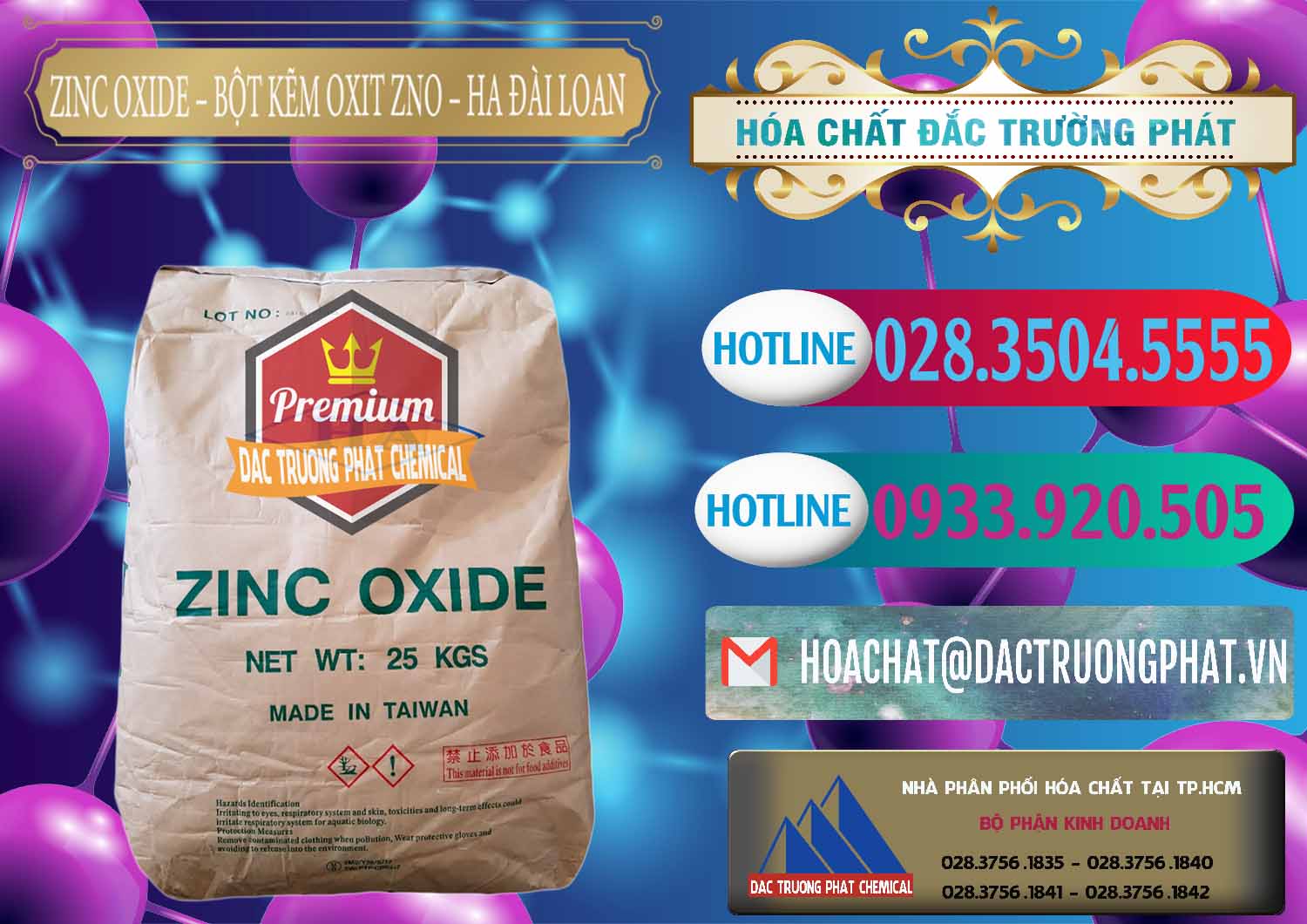 Cty bán _ phân phối Zinc Oxide - Bột Kẽm Oxit ZNO HA Đài Loan Taiwan - 0180 - Nhà cung ứng - phân phối hóa chất tại TP.HCM - truongphat.vn