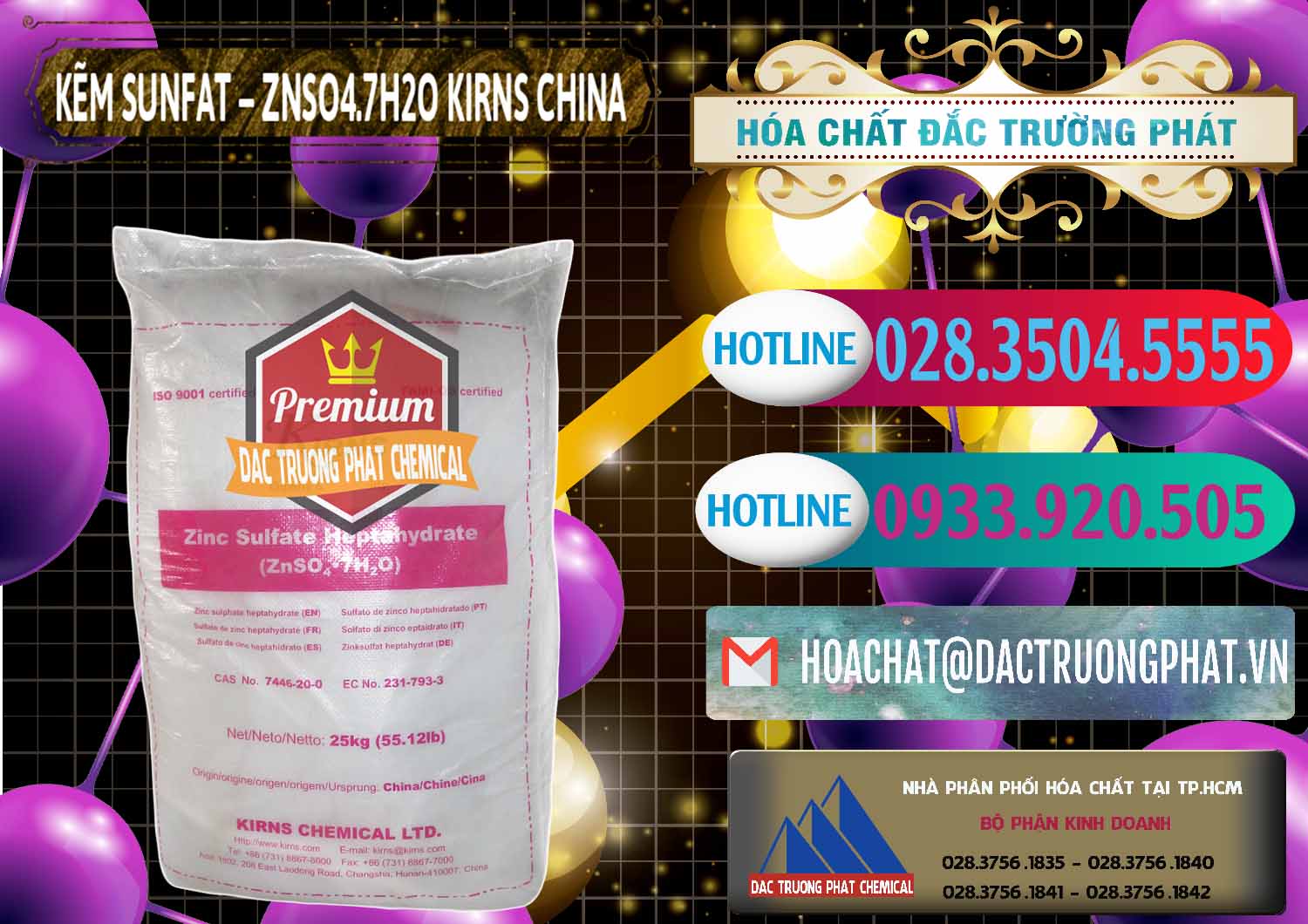 Nơi bán & cung ứng Kẽm Sunfat – ZNSO4.7H2O Kirns Trung Quốc China - 0089 - Đơn vị phân phối ( cung cấp ) hóa chất tại TP.HCM - truongphat.vn